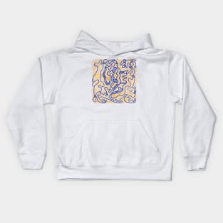 Maze design Kids Hoodie